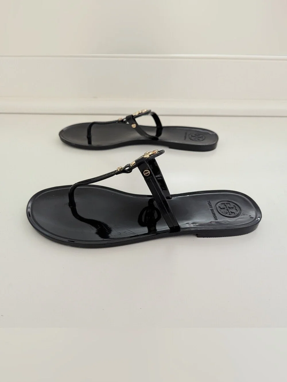 GUC! Tory Burch Mini Miller Sandal In Black Size 7